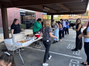 potluck and networking event at office rental space in Avondale.